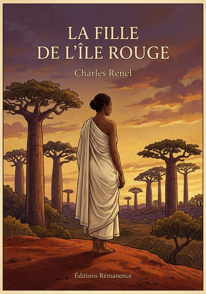 Livre La Fille de l’Île Rouge par Charles Renel - Couverture - Editions Remanence