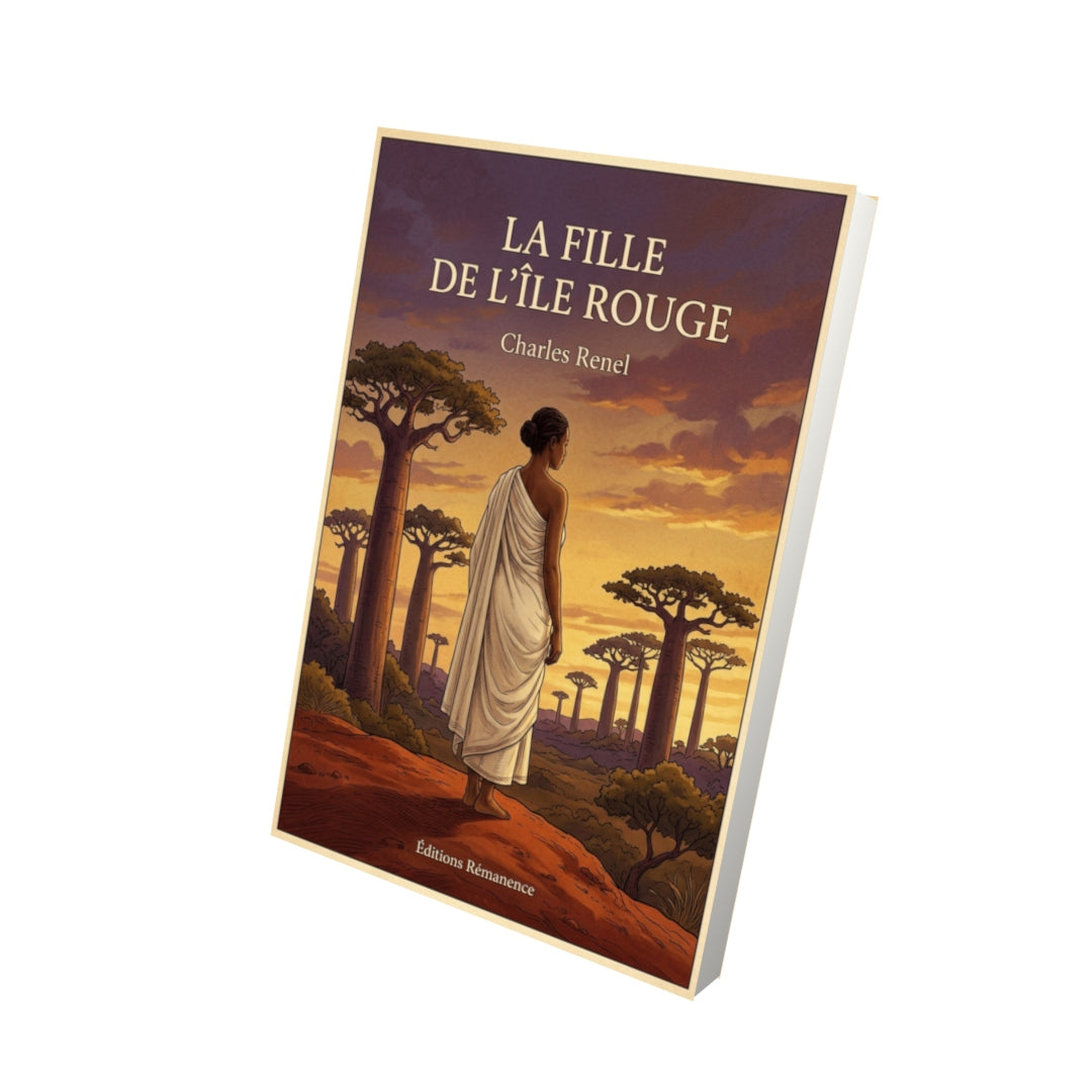 Livre La Fille de l’Île Rouge par Charles Renel - Vue 3D - Editions Remanence