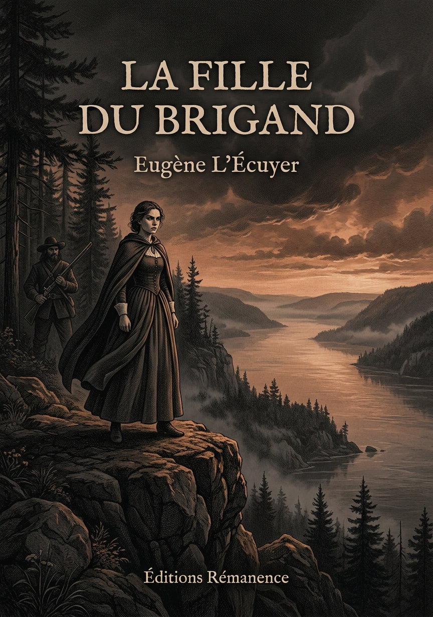 Livre La fille du brigand par Eugène L’Écuyer - Couverture - Editions Remanence