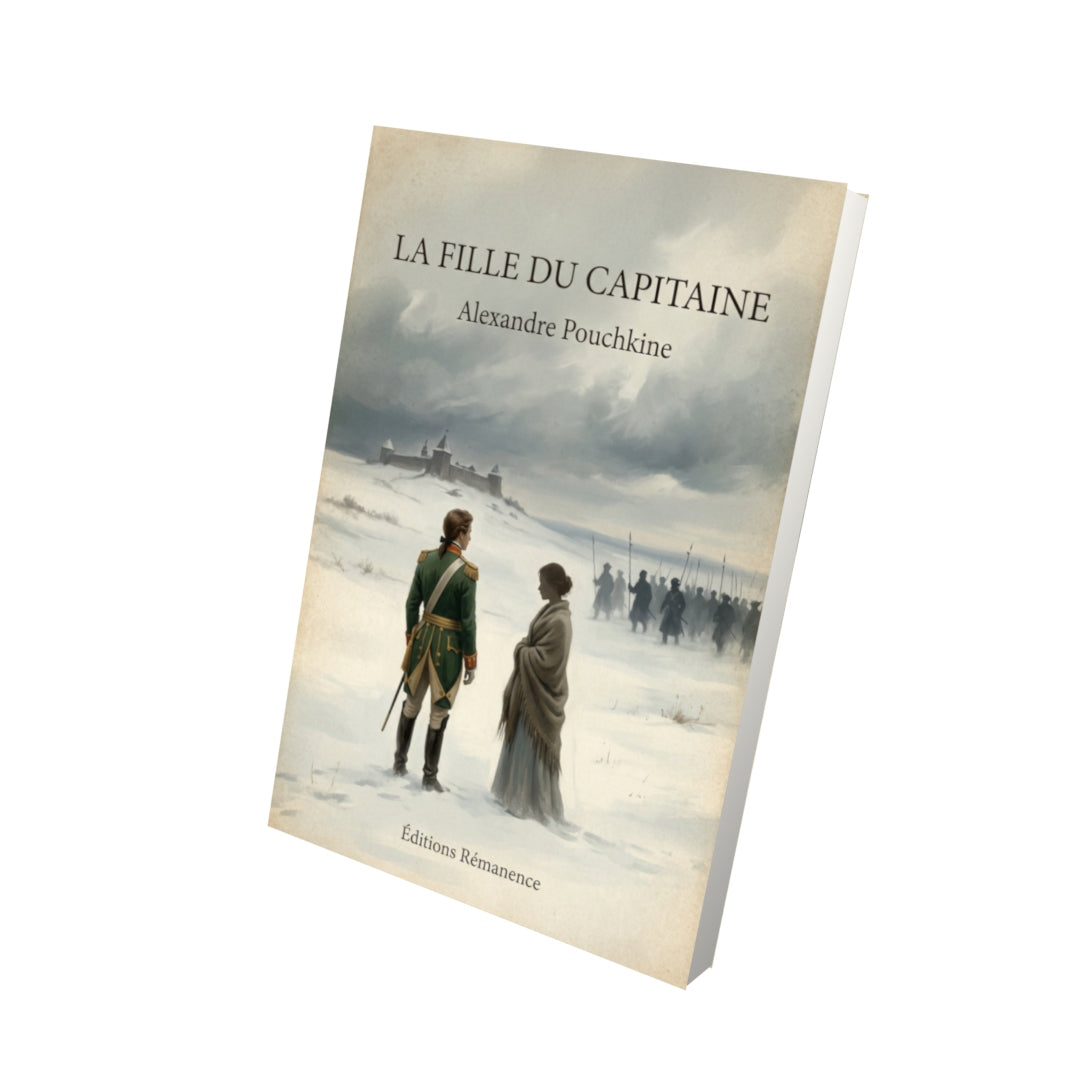 Livre La fille du capitaine - Alexandre Pouchkine - Vue 3D - Editions Remanence