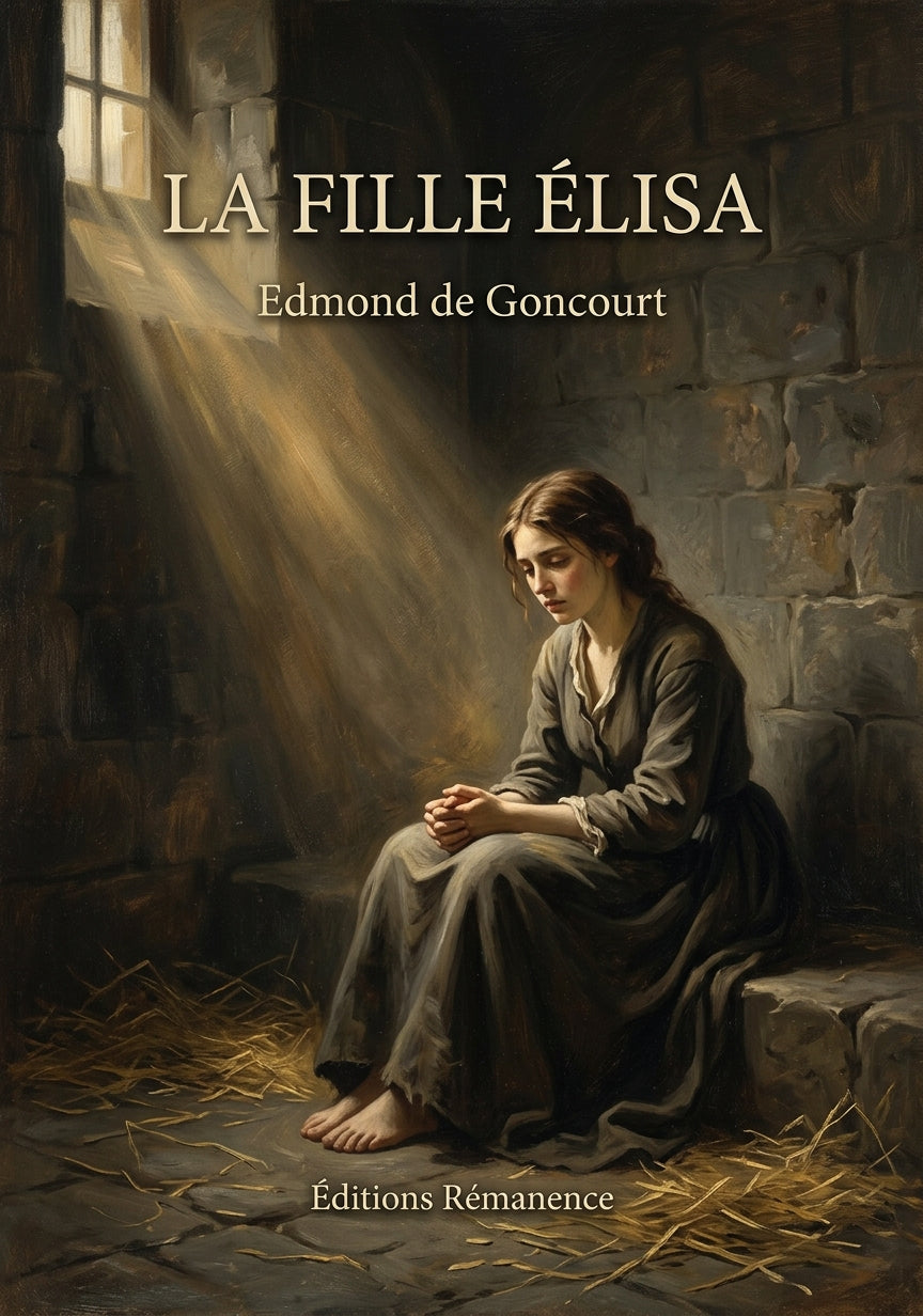 Livre La Fille Élisa par Edmond de Goncourt - Couverture - Editions Remanence