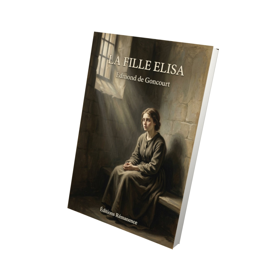 Livre La fille Elisa - Edmond de Goncourt - Vue 3D - Editions Remanence