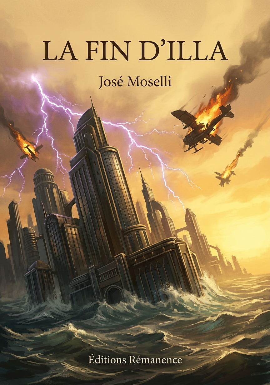 Livre La Fin d’Illa par José Moselli - Couverture - Editions Remanence