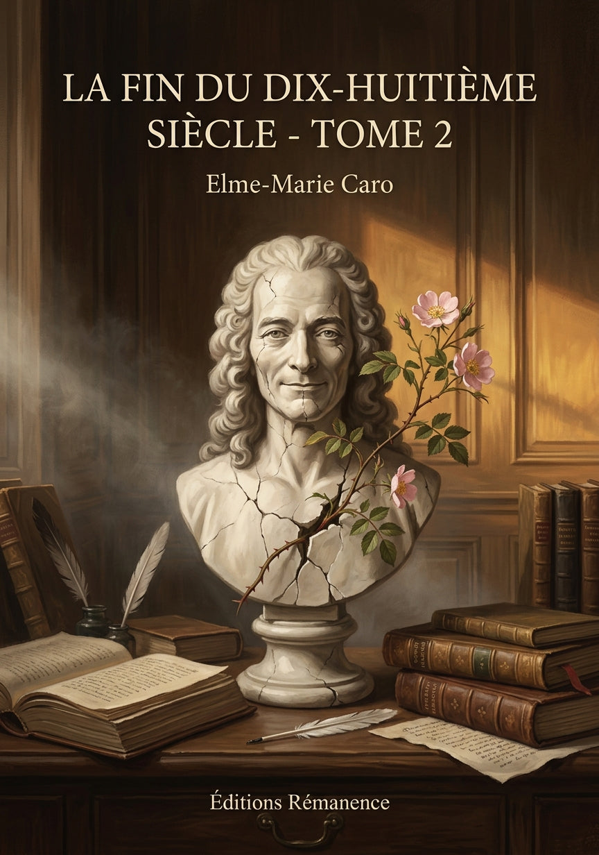 Livre La Fin du dix-huitième siècle - Tome 2 par Elme-Marie Caro - Couverture - Editions Remanence