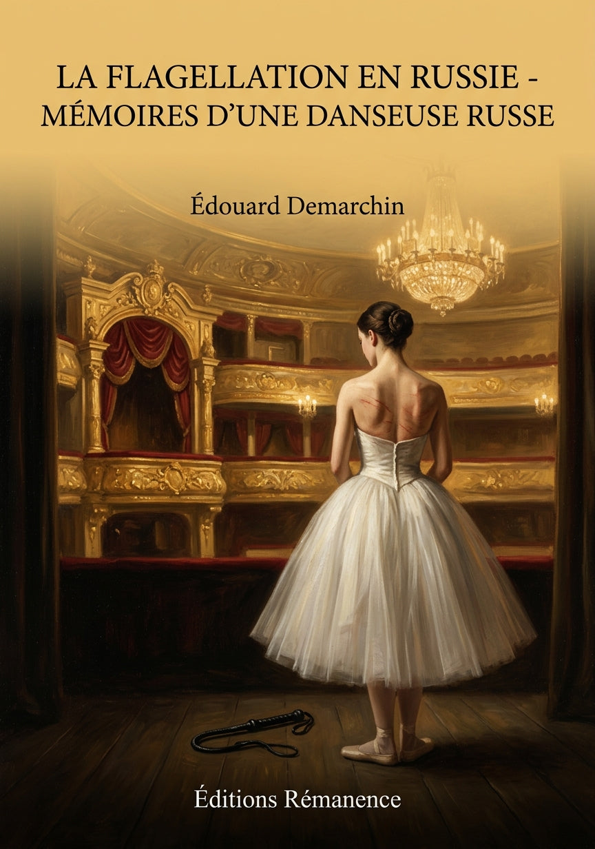 Livre La Flagellation en Russie - Mémoires d’une danseuse russe par Édouard Demarchin - Couverture - Editions Remanence