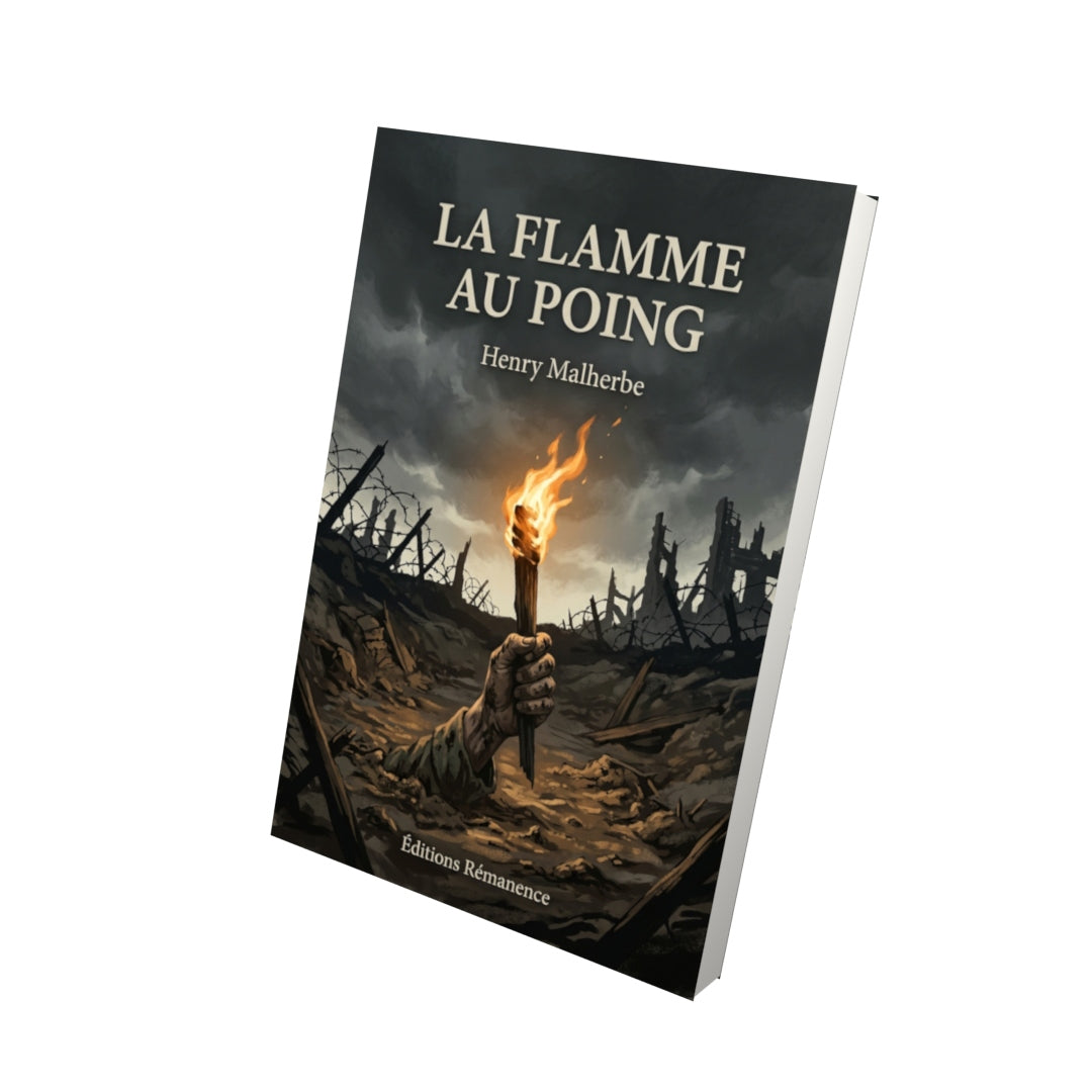 Livre La flamme au poing par Henry Malherbe - Vue 3D - Editions Remanence