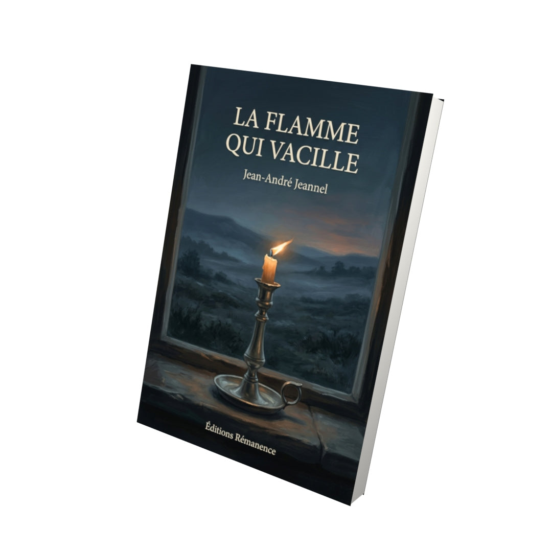 Livre La flamme qui vacille par Jean-André Jeannel - Vue 3D - Editions Remanence