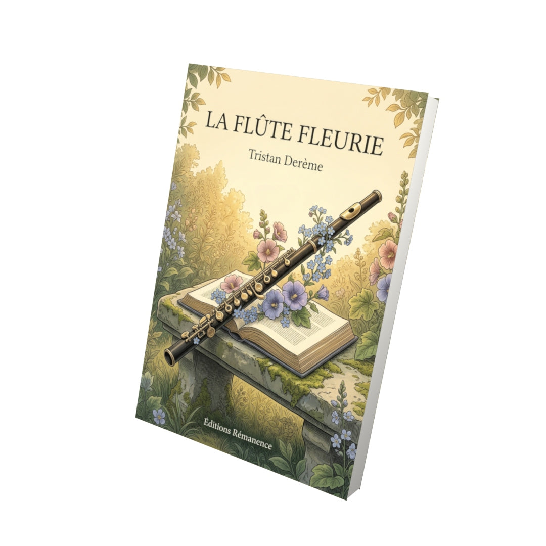 Livre La Flûte fleurie par Tristan Derème - Vue 3D - Editions Remanence
