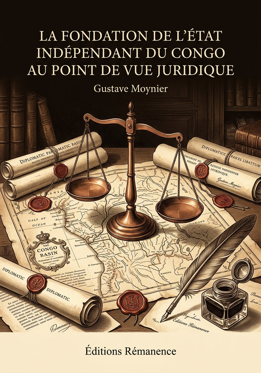 Livre La fondation de l’État indépendant du Congo au point de vue juridique par Gustave Moynier - Couverture - Editions Remanence