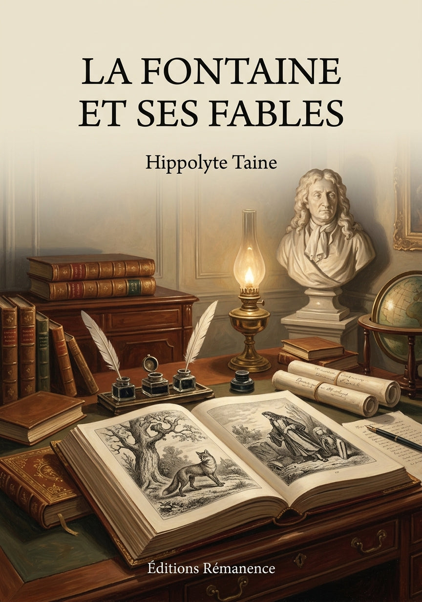 Livre La Fontaine et ses fables par Hippolyte Taine - Couverture - Editions Remanence