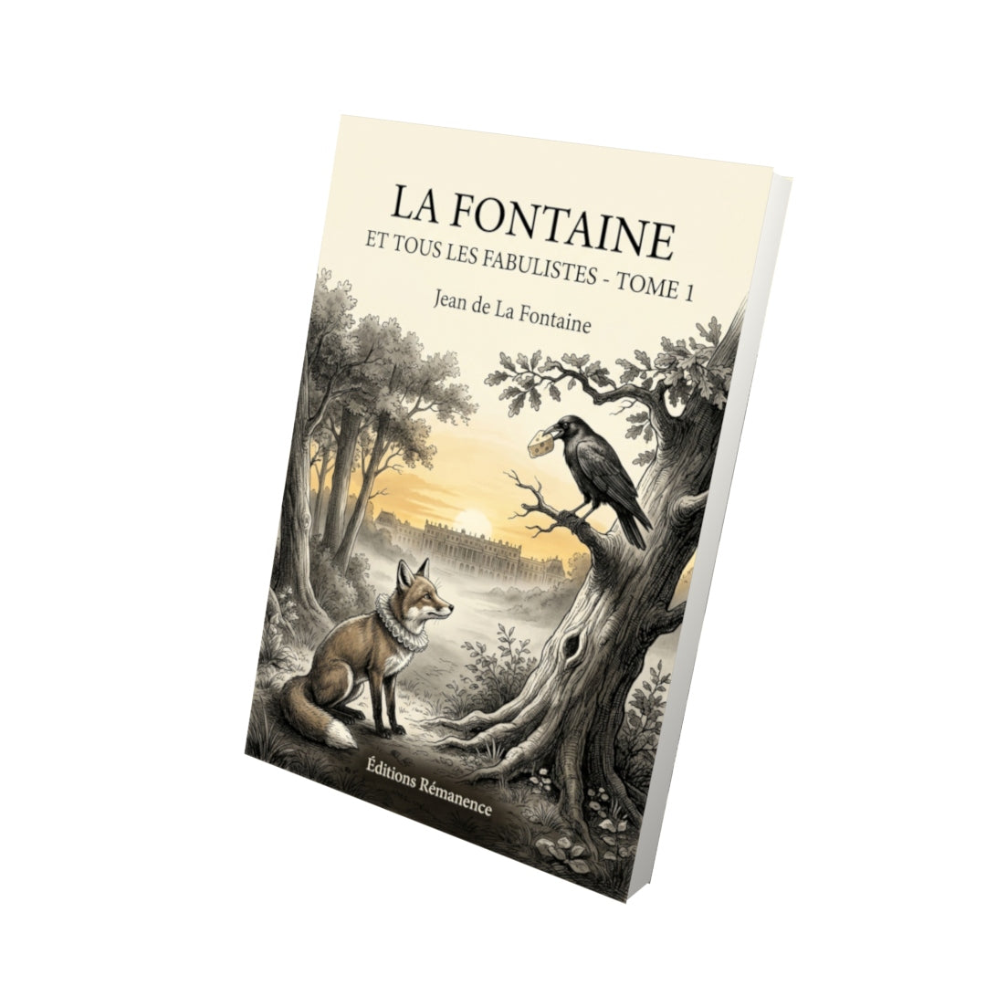 Livre La Fontaine et tous les Fabulistes - Tome 1 par Jean de La Fontaine - Vue 3D - Editions Remanence