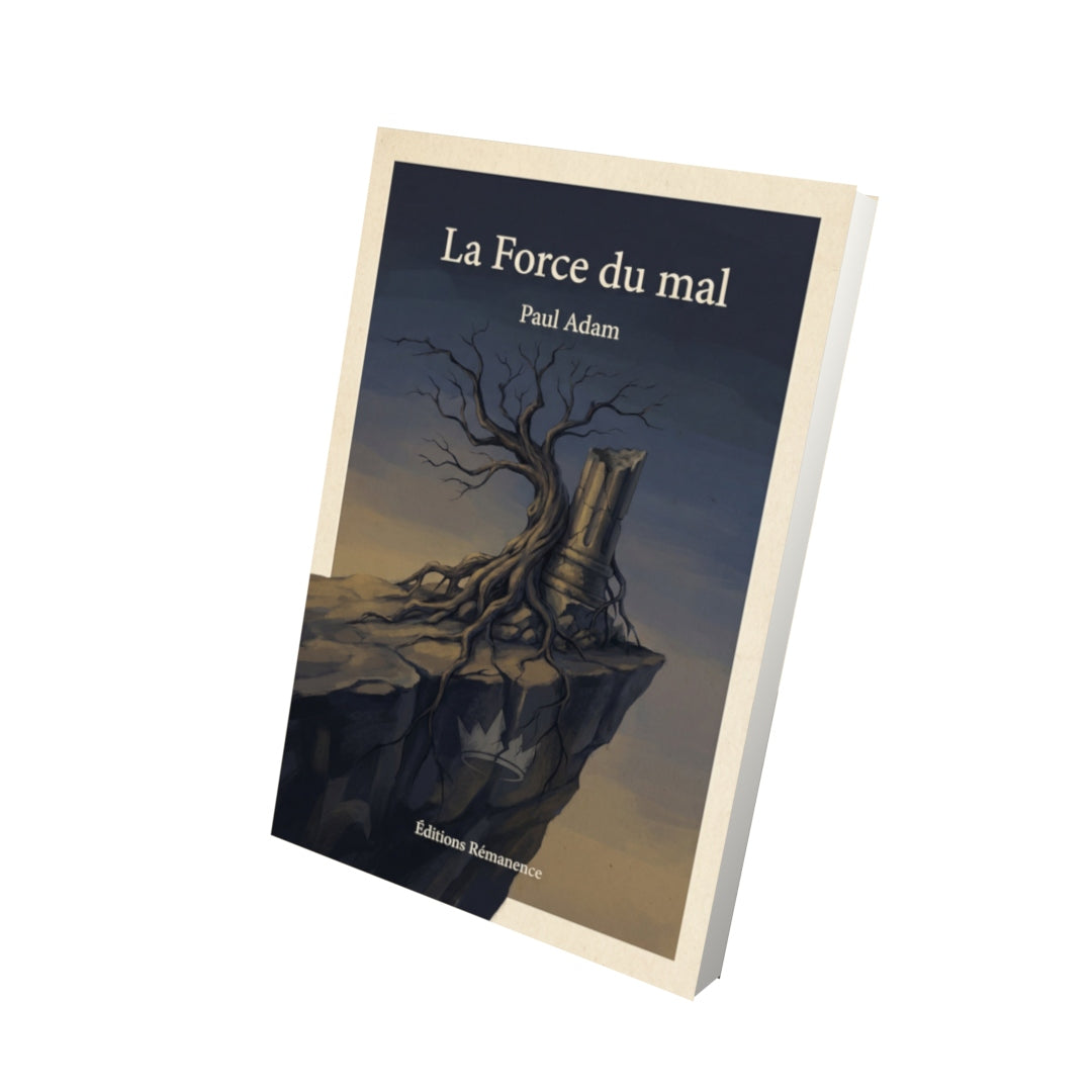 Livre La Force du mal – Paul Adam - Vue 3D - Editions Remanence