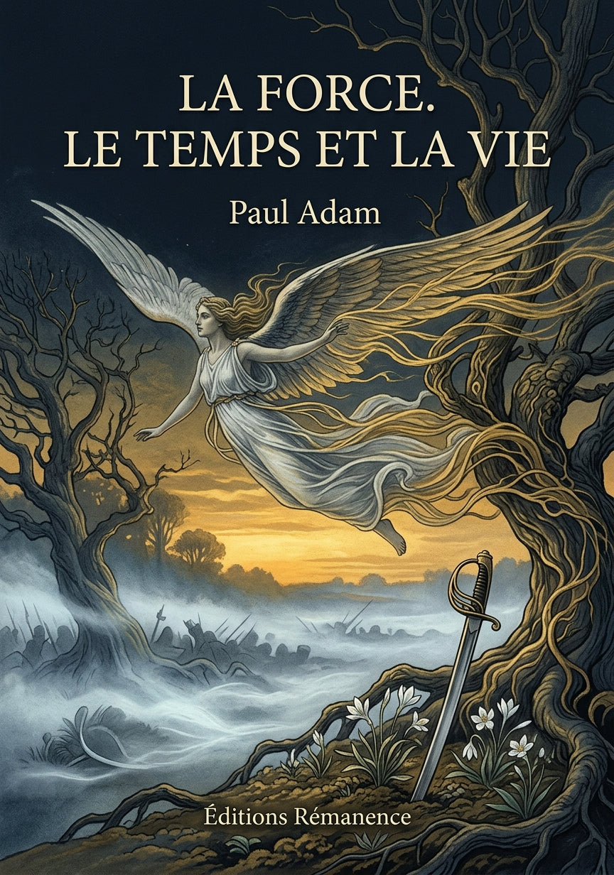 Livre La Force. Le Temps et la vie par Paul Adam - Couverture - Editions Remanence
