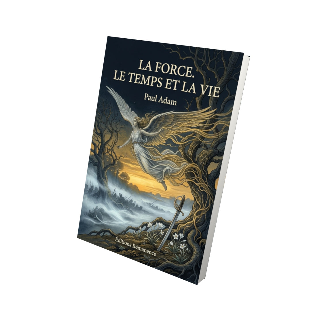 Livre La Force. Le Temps et la vie par Paul Adam - Vue 3D - Editions Remanence