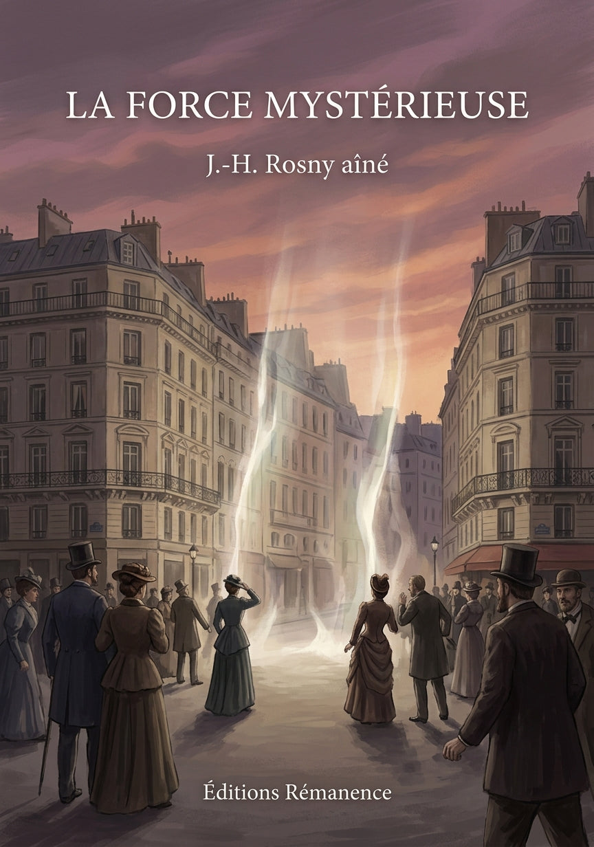 Livre La Force mystérieuse par J.-H. Rosny aîné - Couverture - Editions Remanence