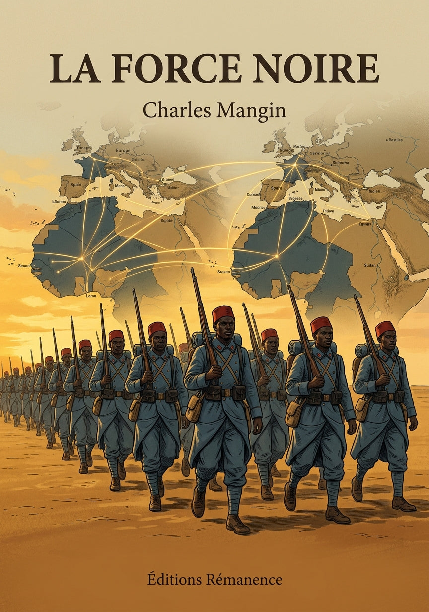 Livre La force noire par Charles Mangin - Couverture - Editions Remanence