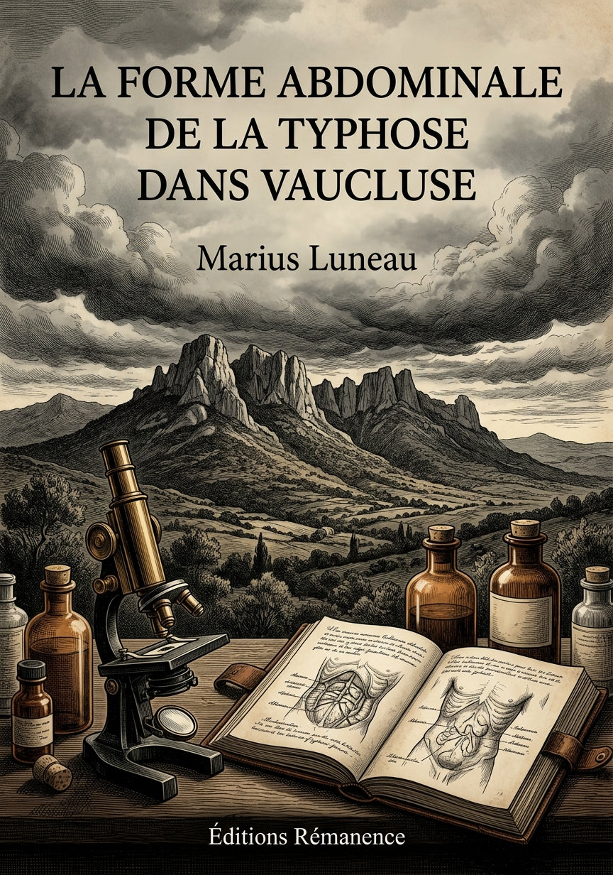 Livre La Forme abdominale de la typhose dans Vaucluse par Marius Luneau - Couverture - Editions Remanence