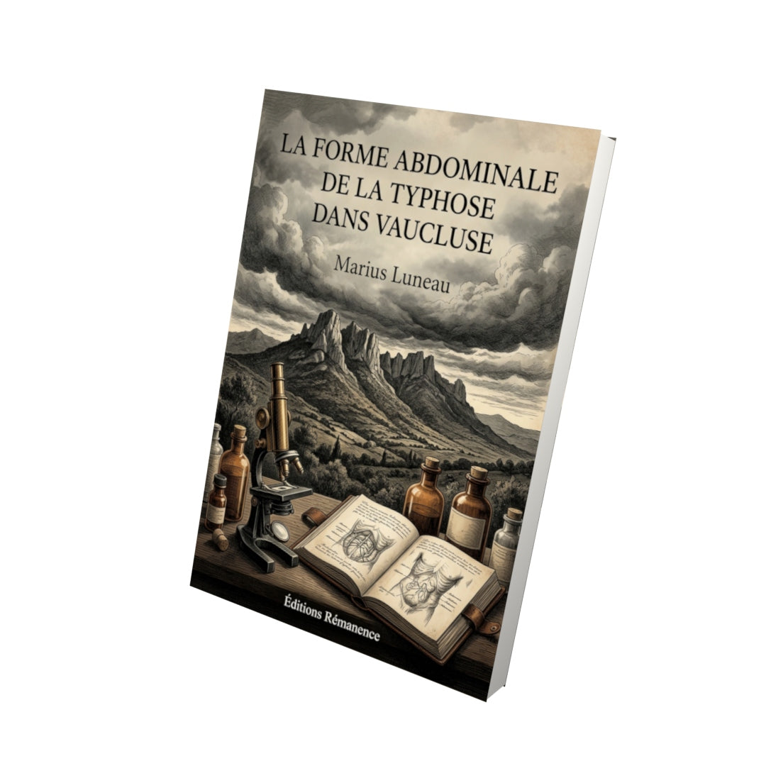Livre La Forme abdominale de la typhose dans Vaucluse par Marius Luneau - Vue 3D - Editions Remanence