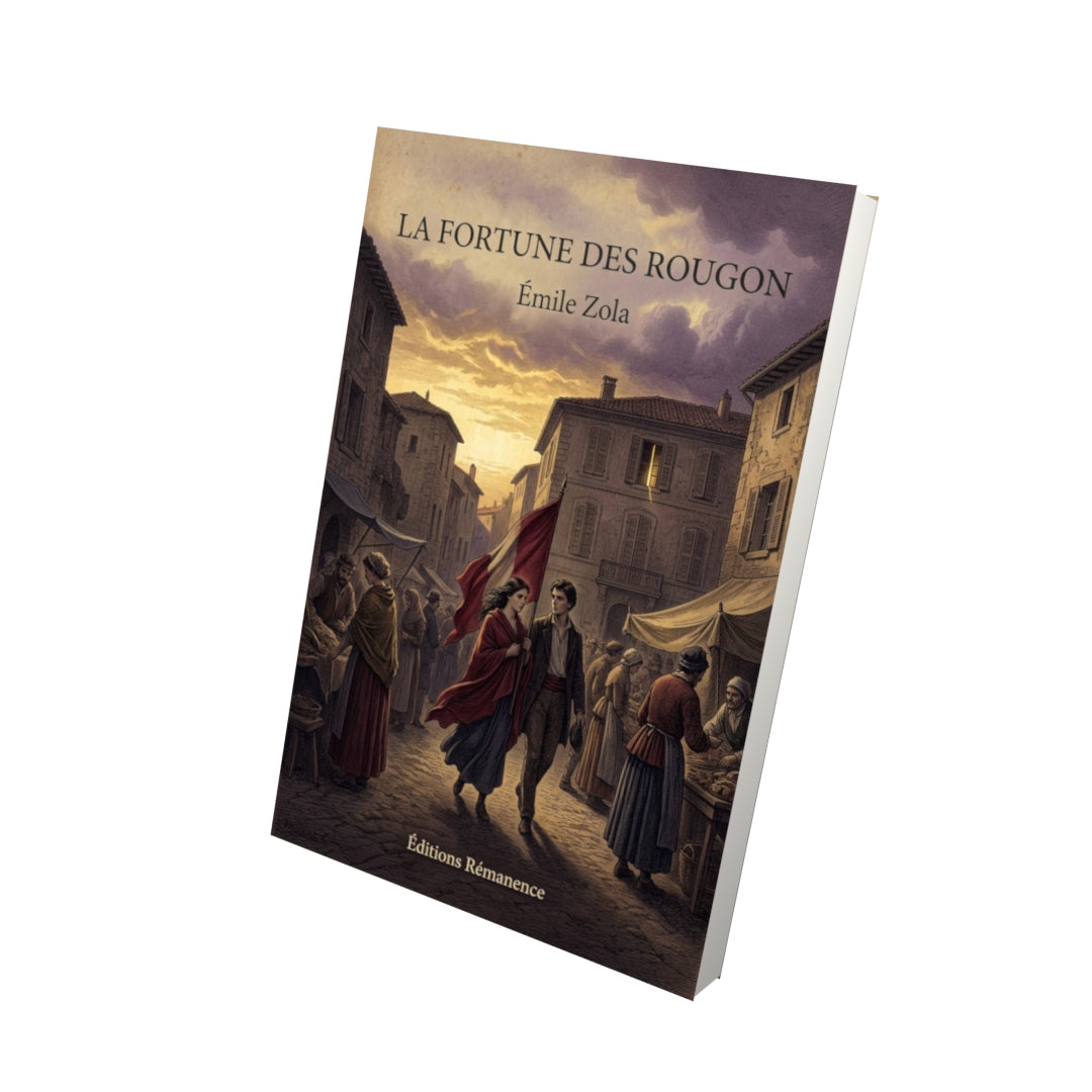 Livre La Fortune des Rougon par Émile Zola - Vue 3D - Editions Remanence