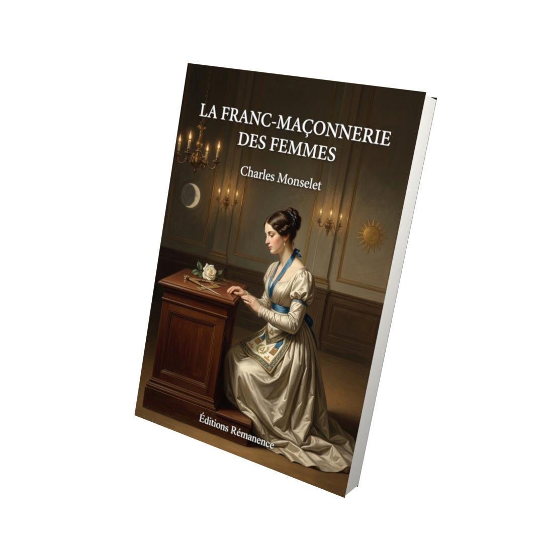 Livre La Franc-maçonnerie des femmes par Charles Monselet - Vue 3D - Editions Remanence