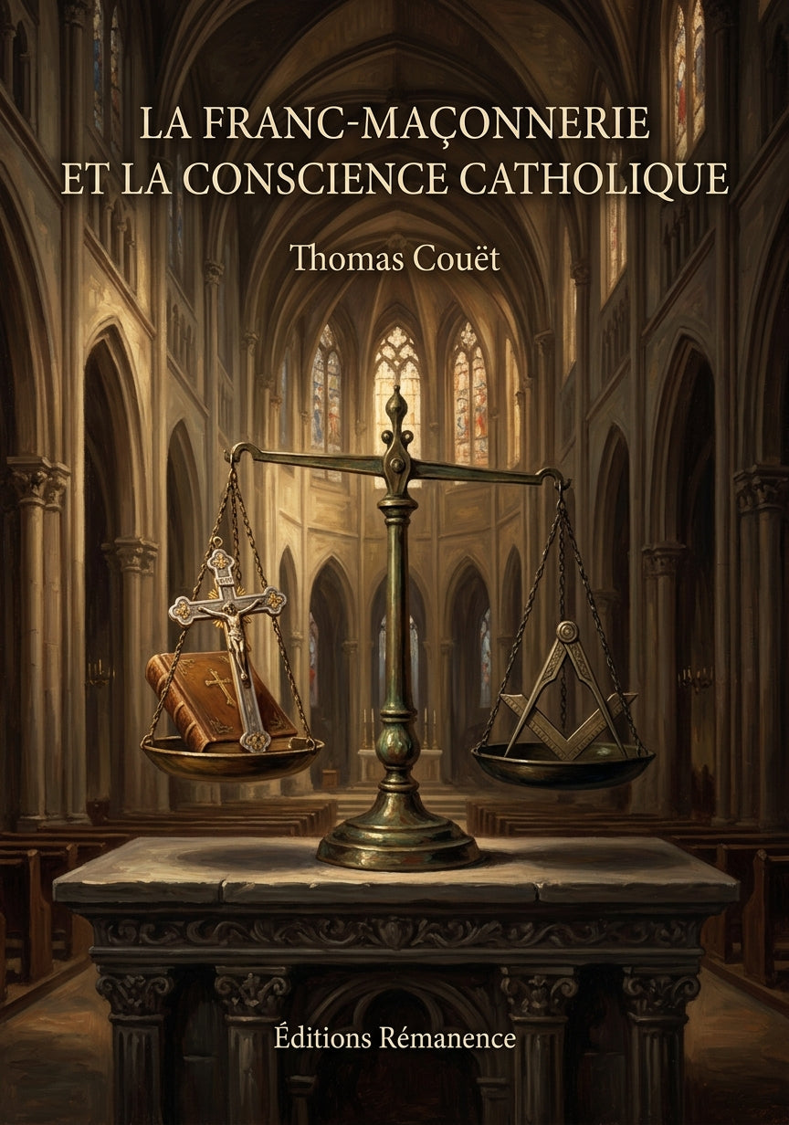 Livre La franc-maçonnerie et la conscience catholique par Thomas Couët - Couverture - Editions Remanence