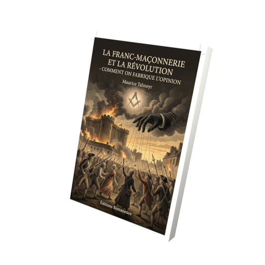 Livre La Franc-Maçonnerie et la Révolution - comment on fabrique l'opinion - Maurice Talmeyr - Vue 3D - Editions Remanence