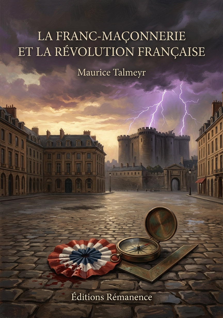 Livre La franc-maçonnerie et la révolution française par Maurice Talmeyr - Couverture - Editions Remanence