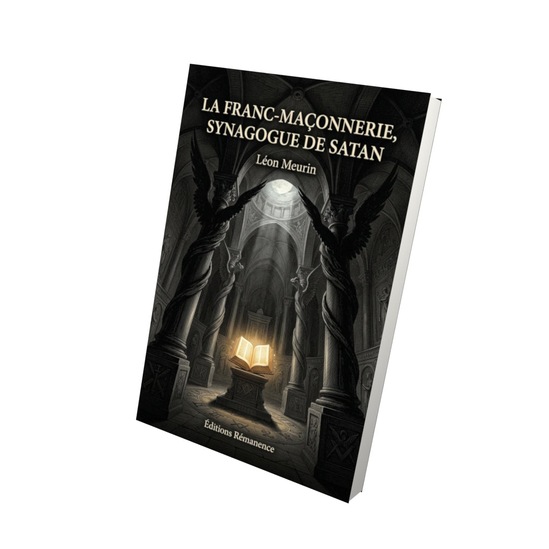 Livre La Franc-Maçonnerie, synagogue de Satan - Léon Meurin - Vue 3D - Editions Remanence