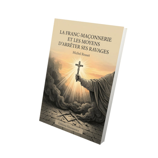 Livre La Franc-Maçonnnerie et les moyens d'arrêter ses ravages - Michel Rosset - Vue 3D - Editions Remanence