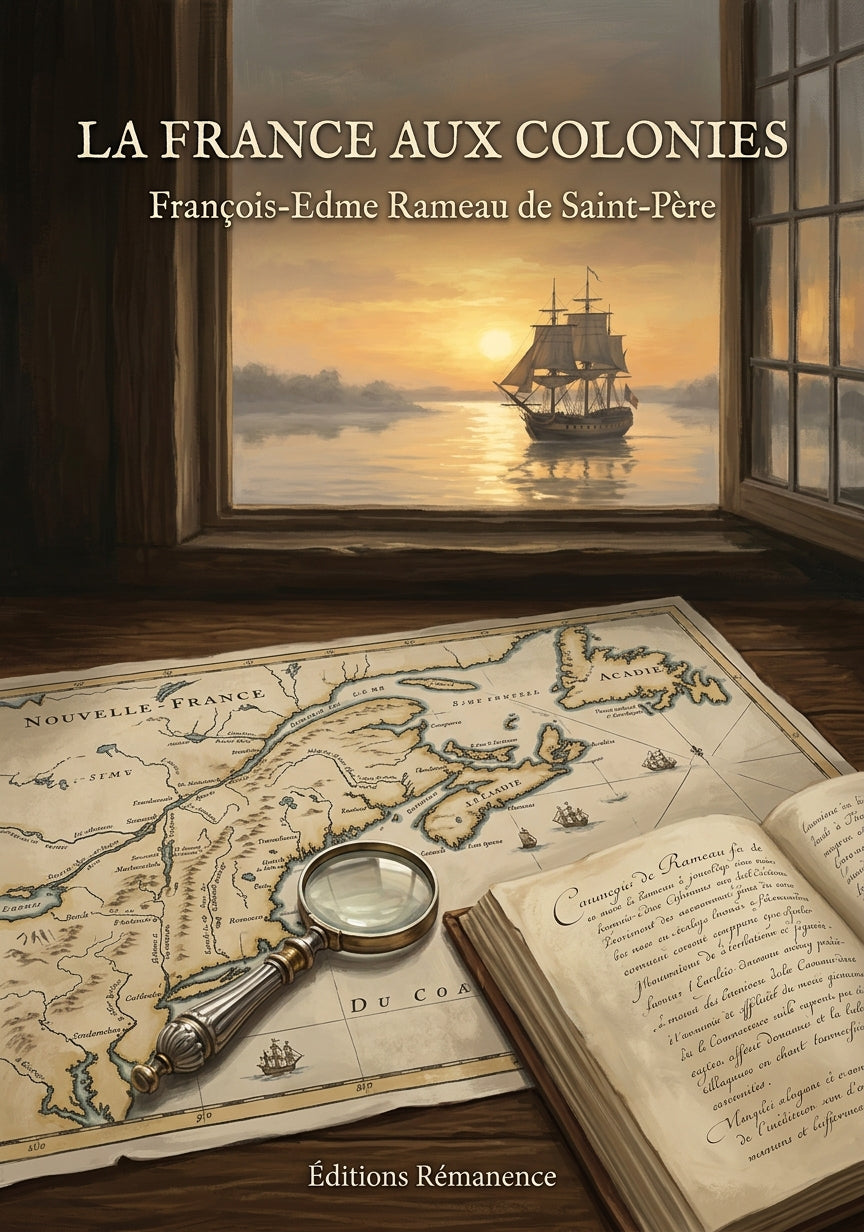 Livre La France aux colonies par François-Edme Rameau de Saint-Père - Couverture - Editions Remanence