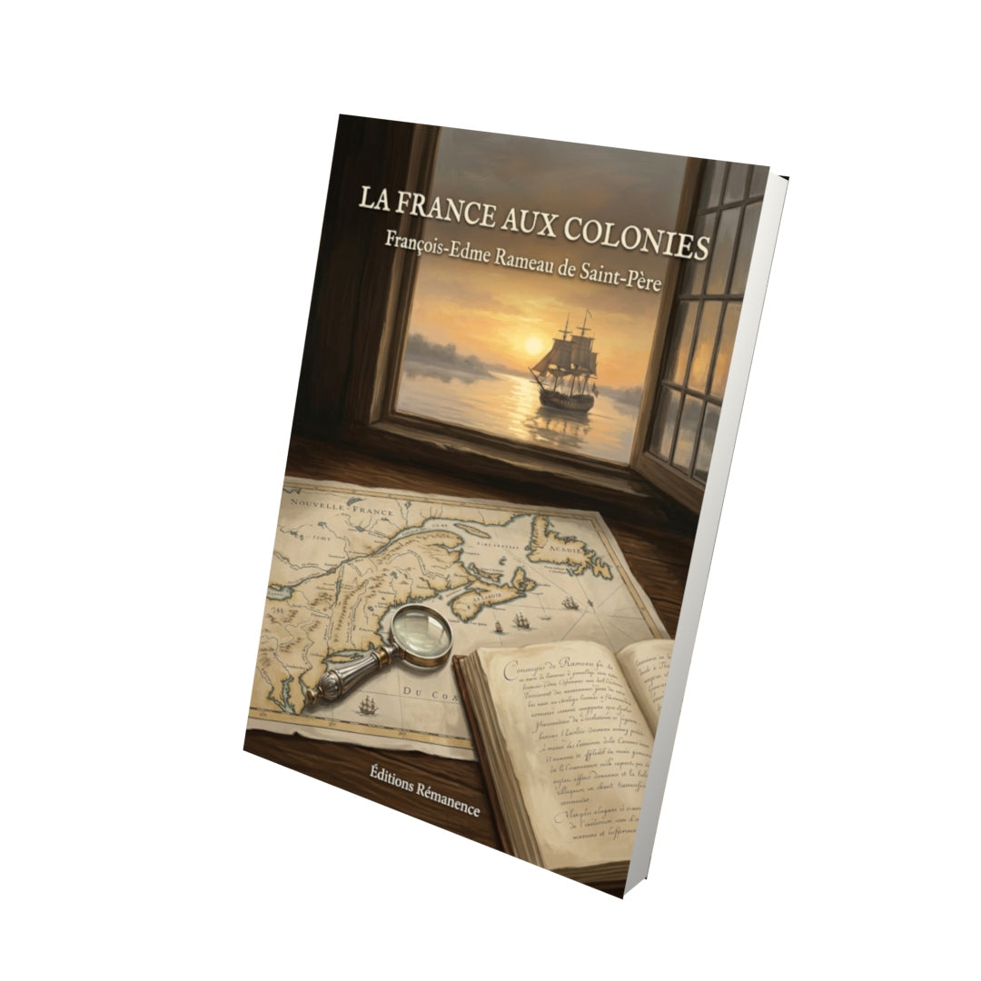 Livre La France aux colonies par François-Edme Rameau de Saint-Père - Vue 3D - Editions Remanence