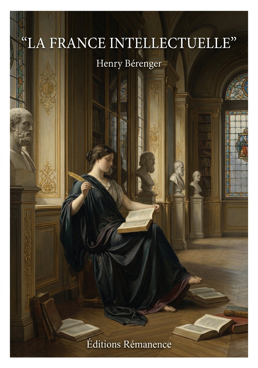Livre La France intellectuelle par Henry Bérenger - Couverture - Editions Remanence