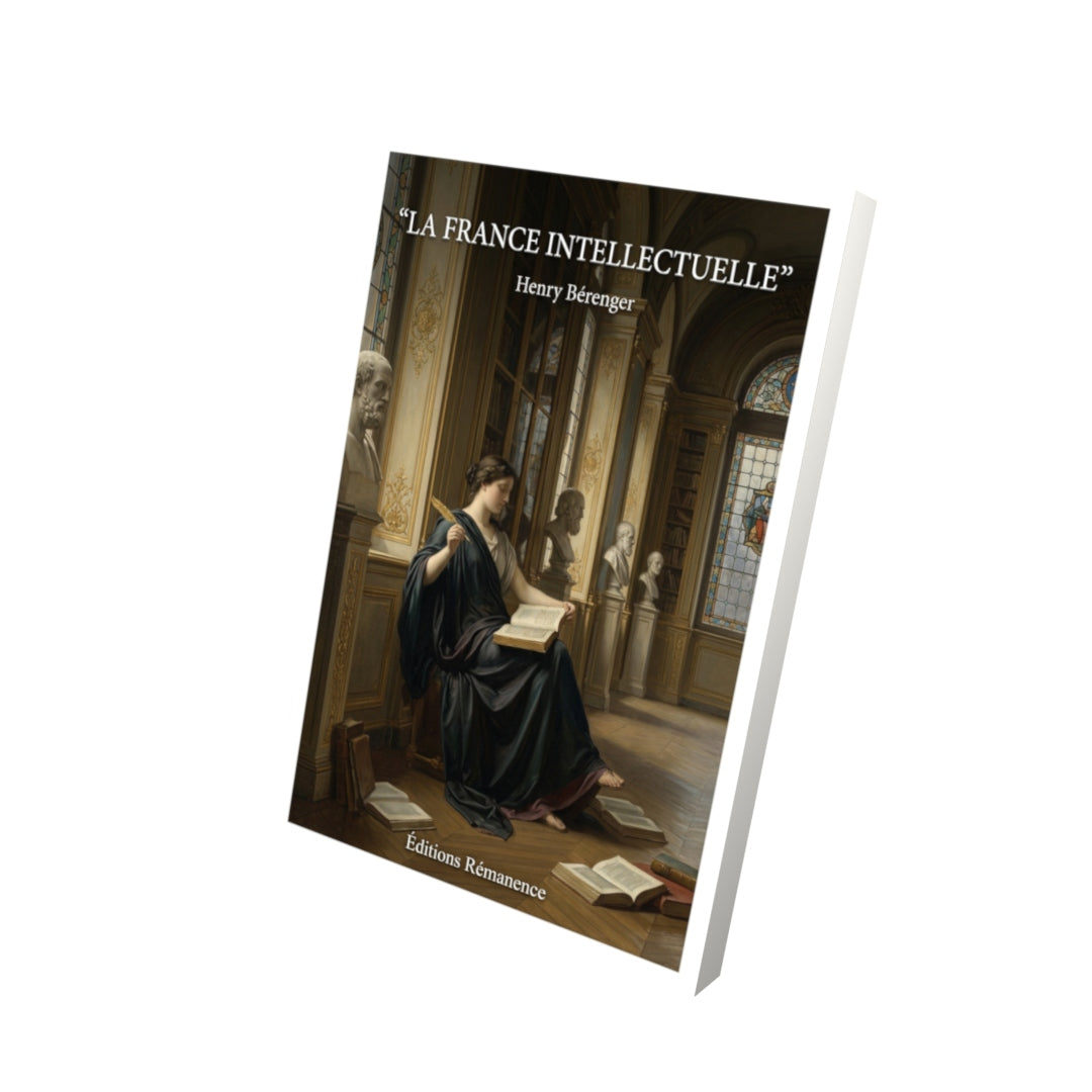 Livre La France intellectuelle par Henry Bérenger - Vue 3D - Editions Remanence