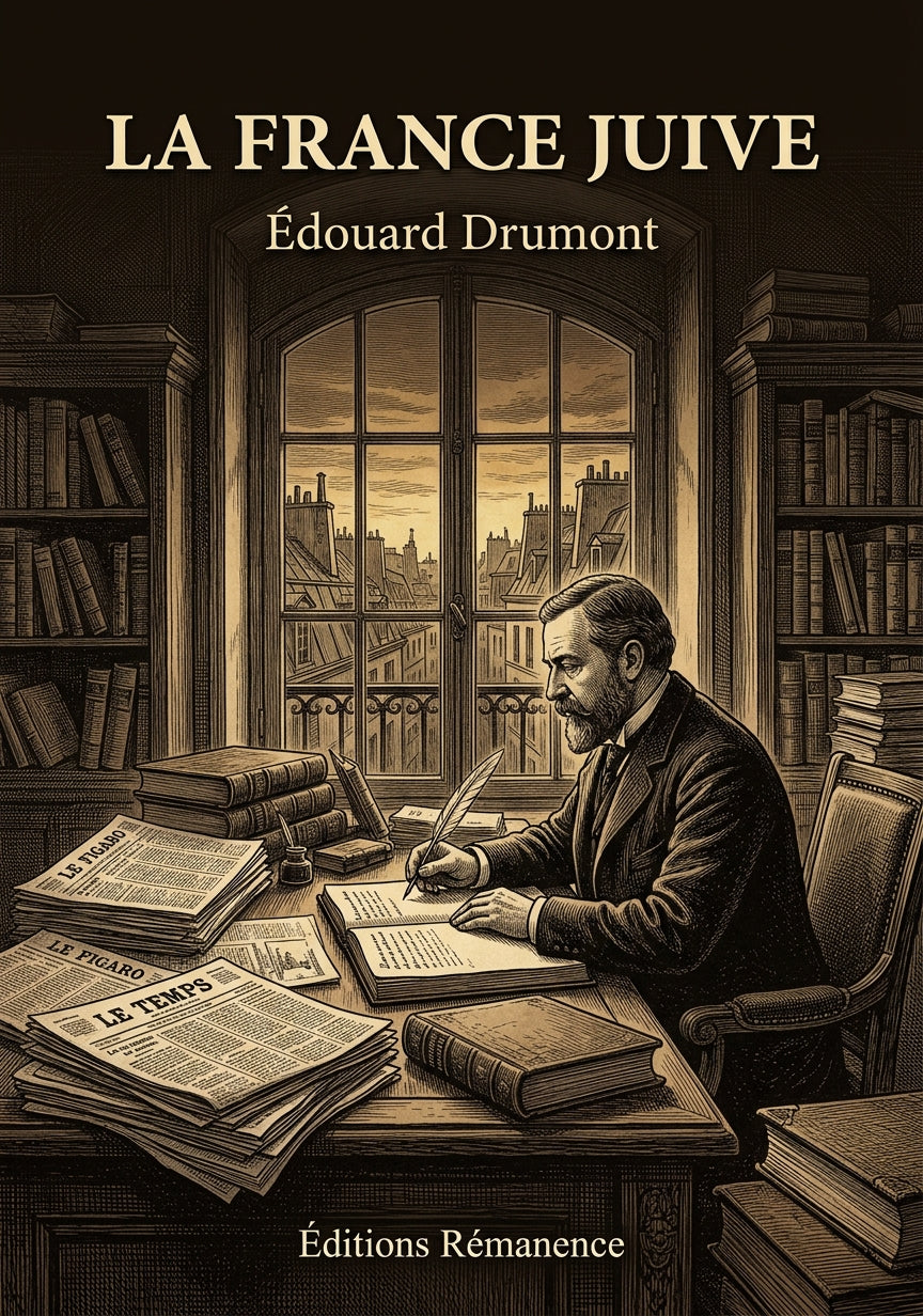 Livre La France Juive par Édouard Drumont - Couverture - Editions Remanence