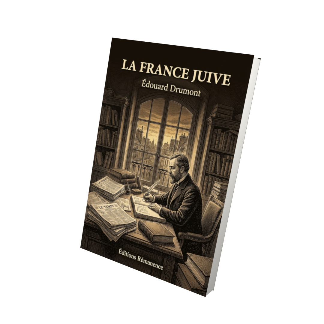 Livre La France Juive par Édouard Drumont - Vue 3D - Editions Remanence