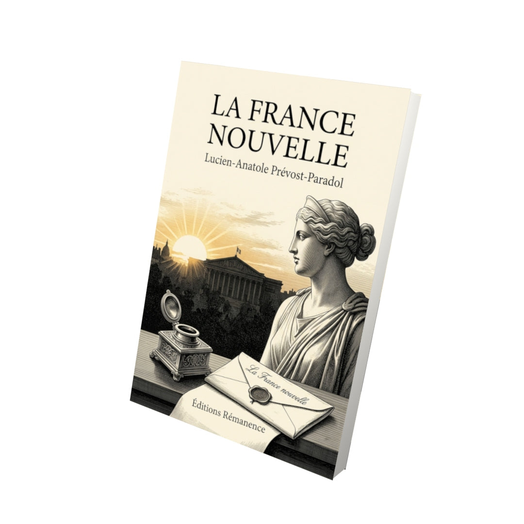 Livre La France nouvelle par Lucien-Anatole Prévost-Paradol - Vue 3D - Editions Remanence