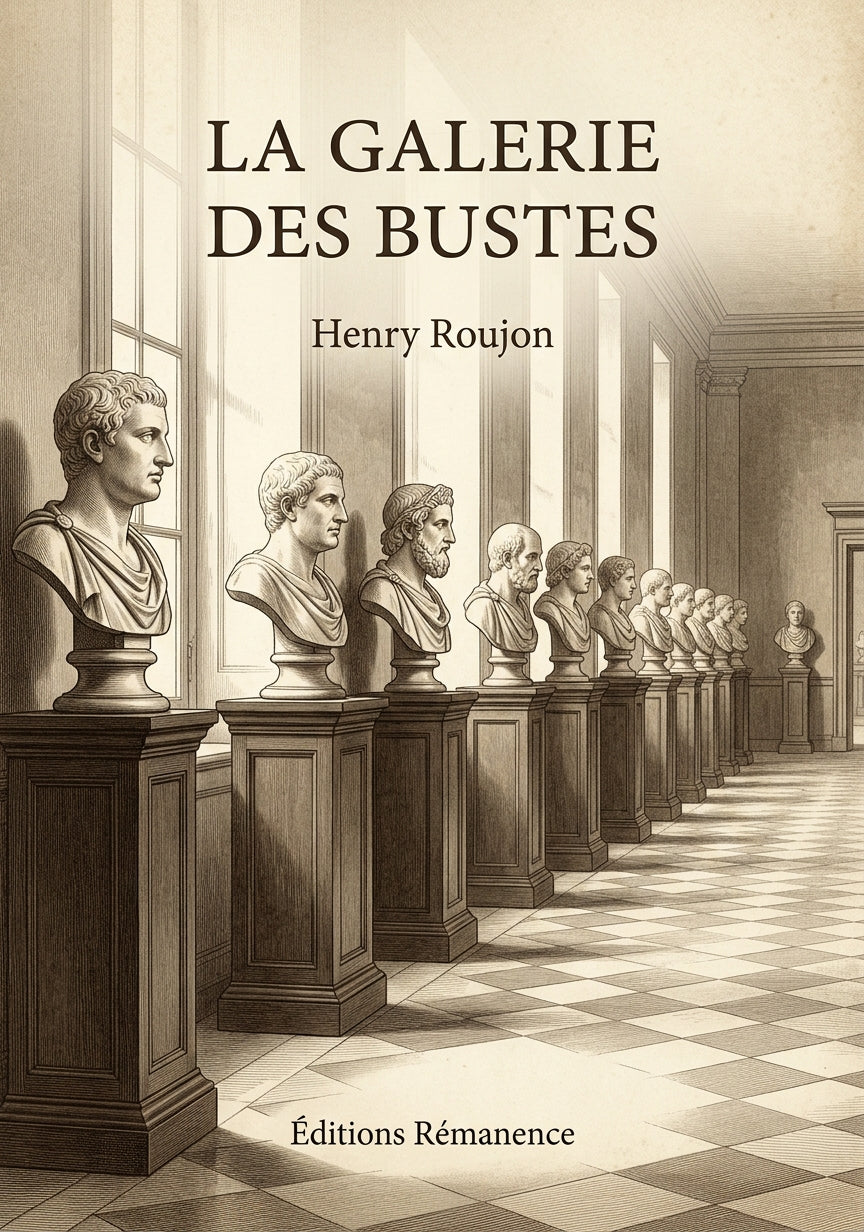 Livre La Galerie des bustes par Henry Roujon - Couverture - Editions Remanence