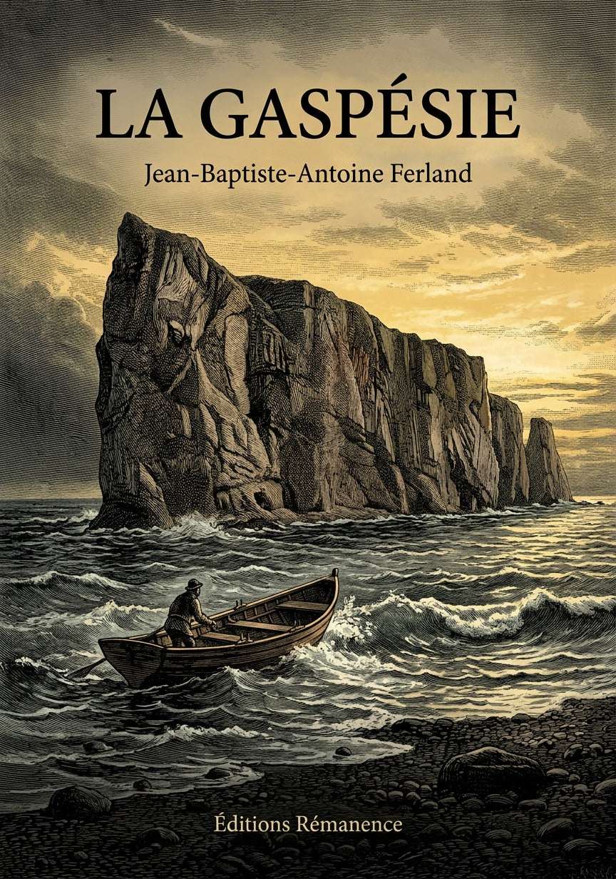 Livre La Gaspésie par Jean-Baptiste-Antoine Ferland - Couverture - Editions Remanence