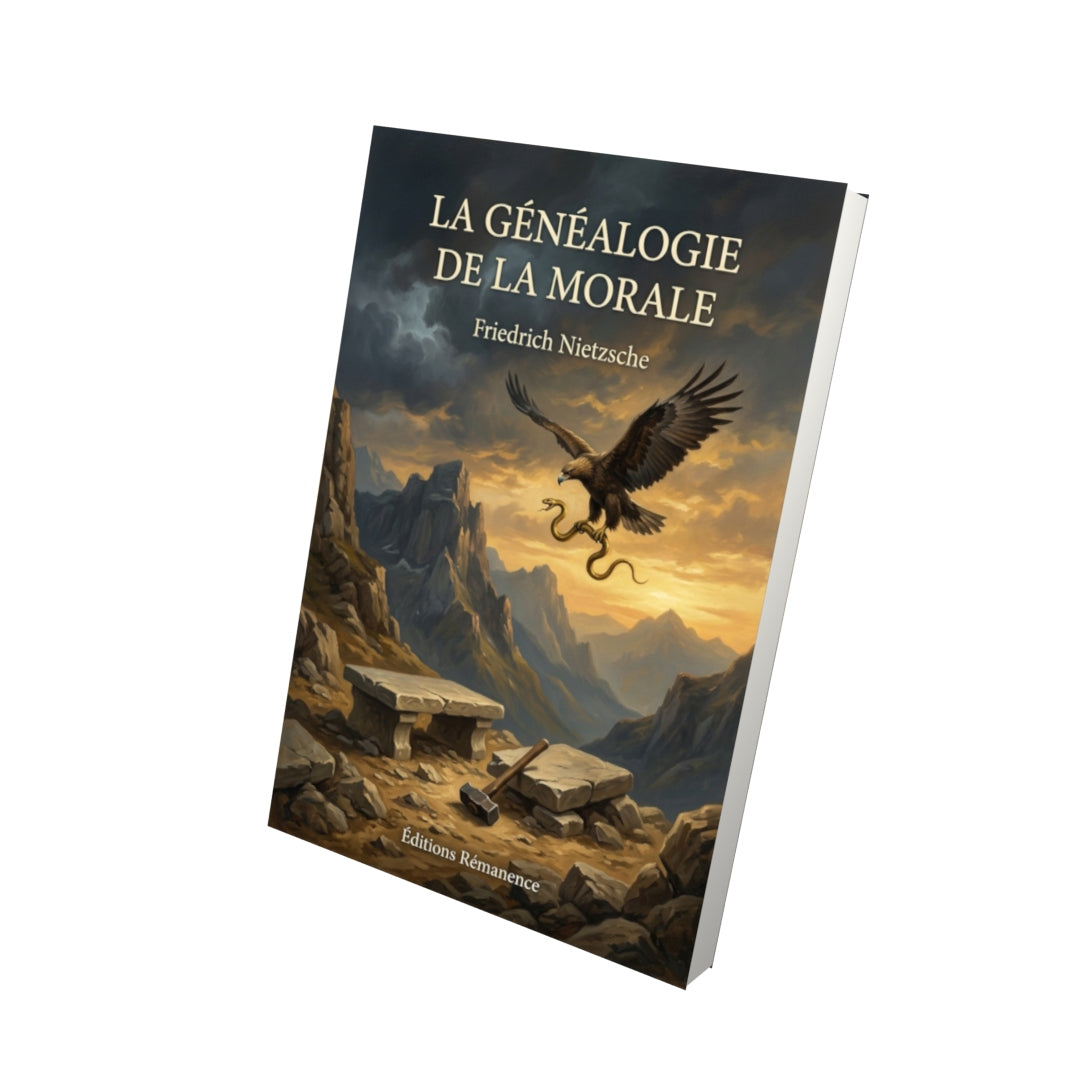 Livre La Généalogie de la morale par Friedrich Nietzsche - Vue 3D - Editions Remanence