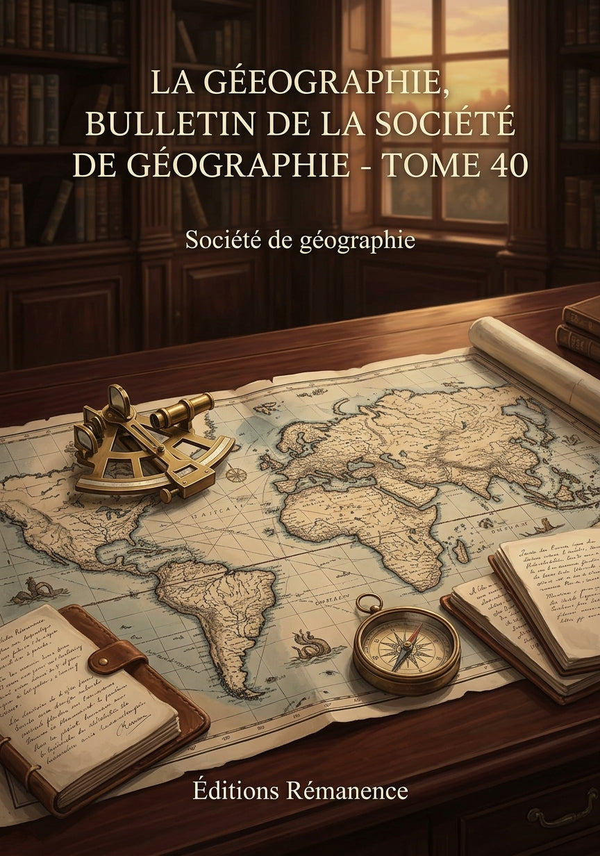 Livre La Géographie, bulletin de la Société de géographie - Tome 40 par Société de géographie - Couverture - Editions Remanence