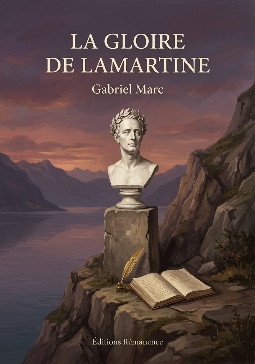Livre La Gloire de Lamartine par Gabriel Marc - Couverture - Editions Remanence