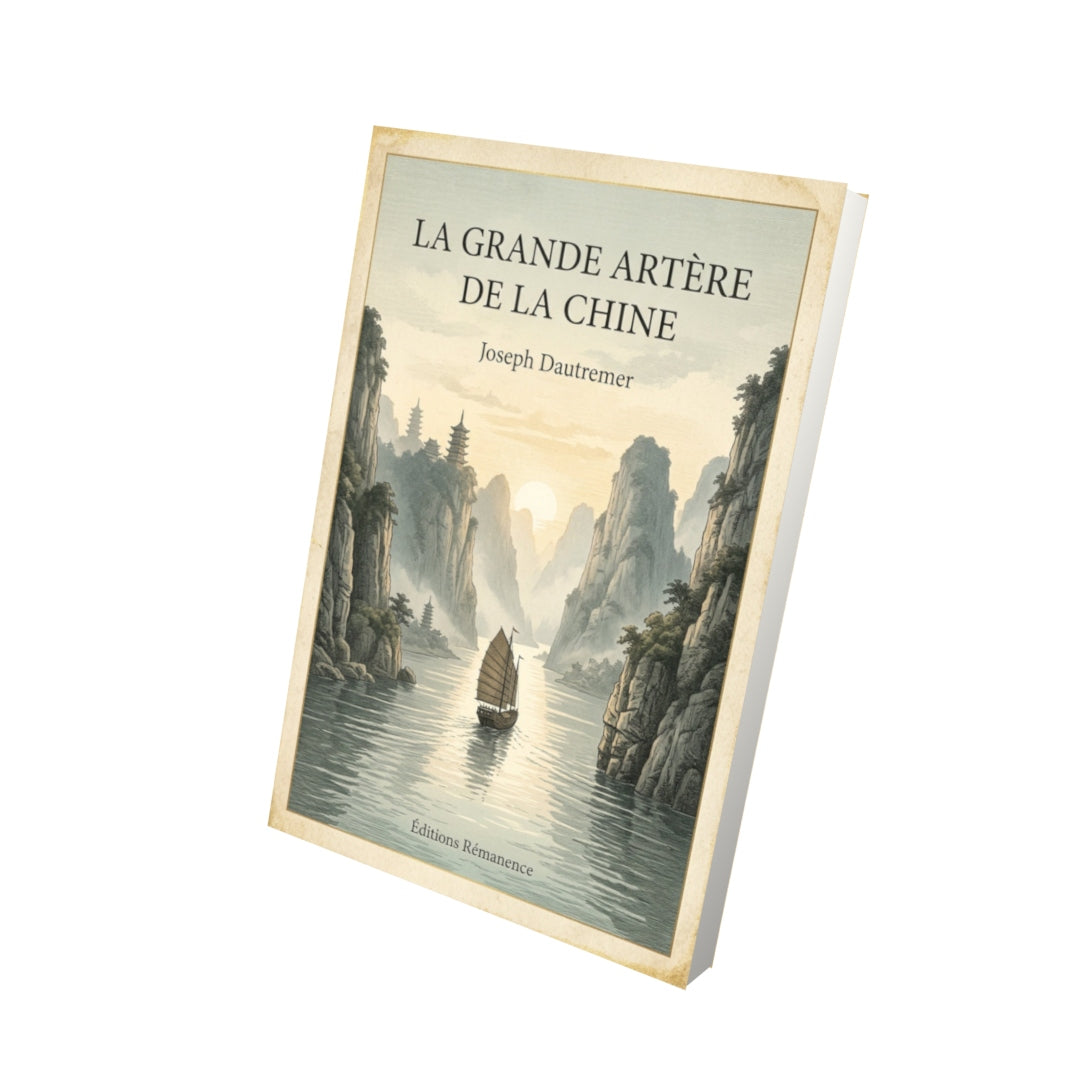 Livre La grande artère de la Chine - Joseph Dautremer - Vue 3D - Editions Remanence