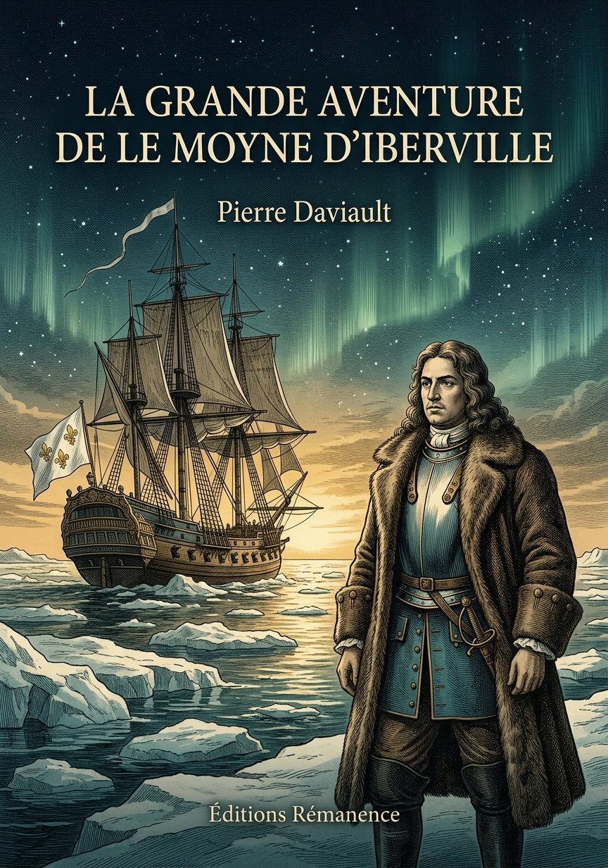 Livre La Grande aventure de Le Moyne d'Iberville par Pierre Daviault - Couverture - Editions Remanence