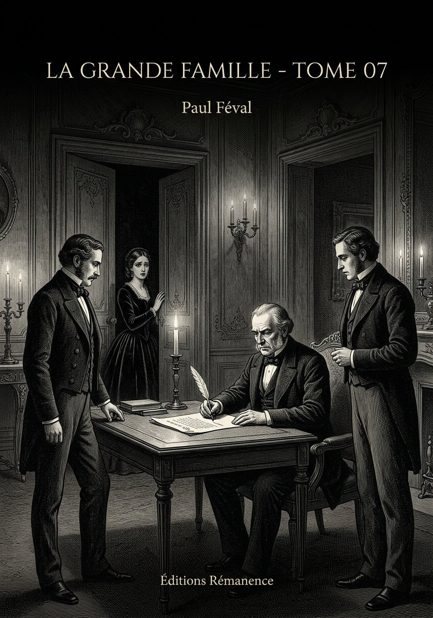 Livre La Grande Famille - Tome 07 par Paul Féval - Couverture - Editions Remanence