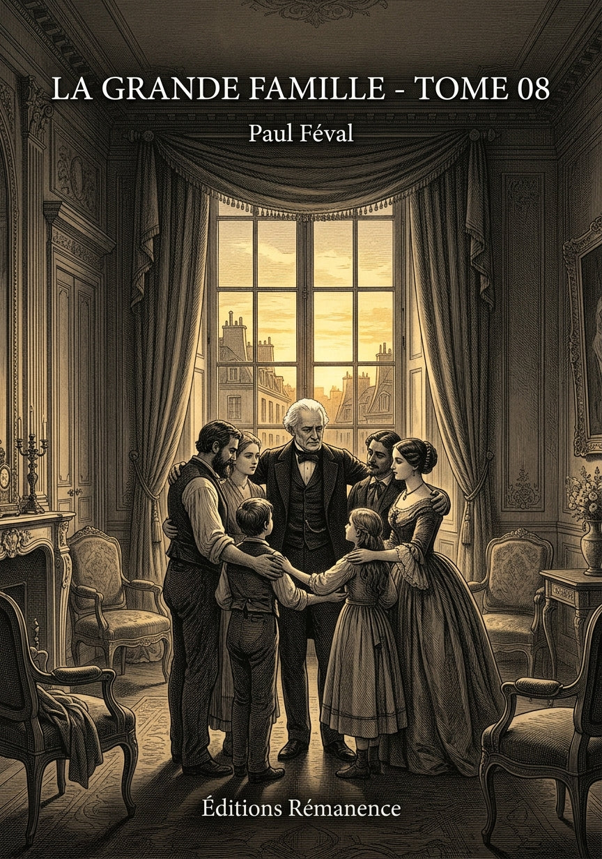 Livre La Grande Famille - Tome 08 par Paul Féval - Couverture - Editions Remanence