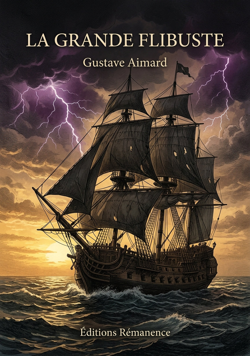 Livre La Grande flibuste par Gustave Aimard - Couverture - Editions Remanence