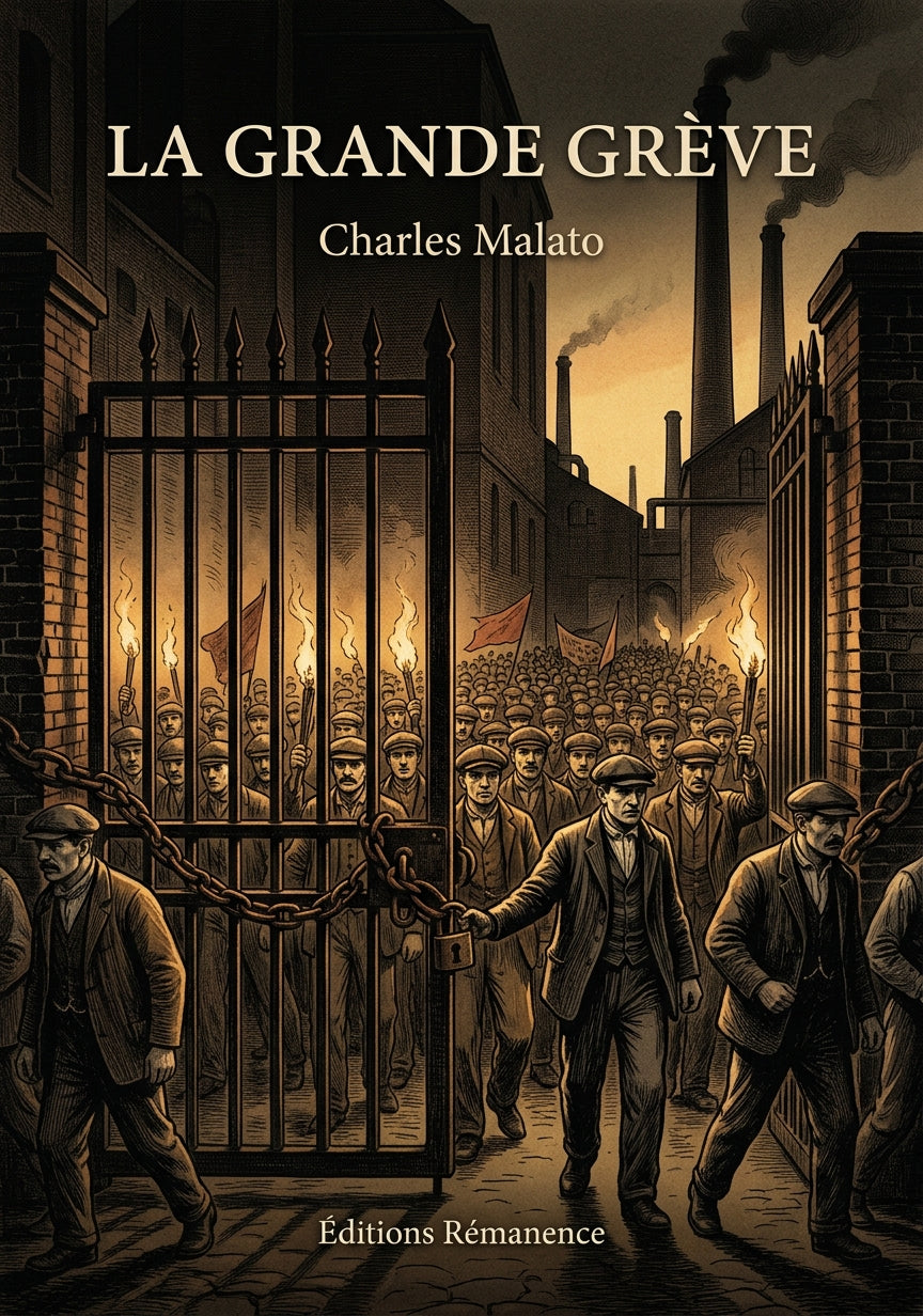 Livre La Grande Grève par Charles Malato - Couverture - Editions Remanence