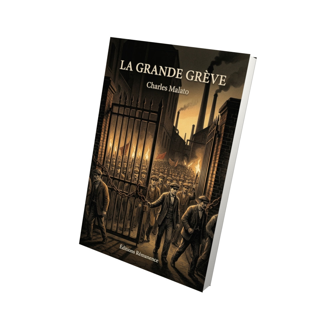 Livre La Grande Grève par Charles Malato - Vue 3D - Editions Remanence