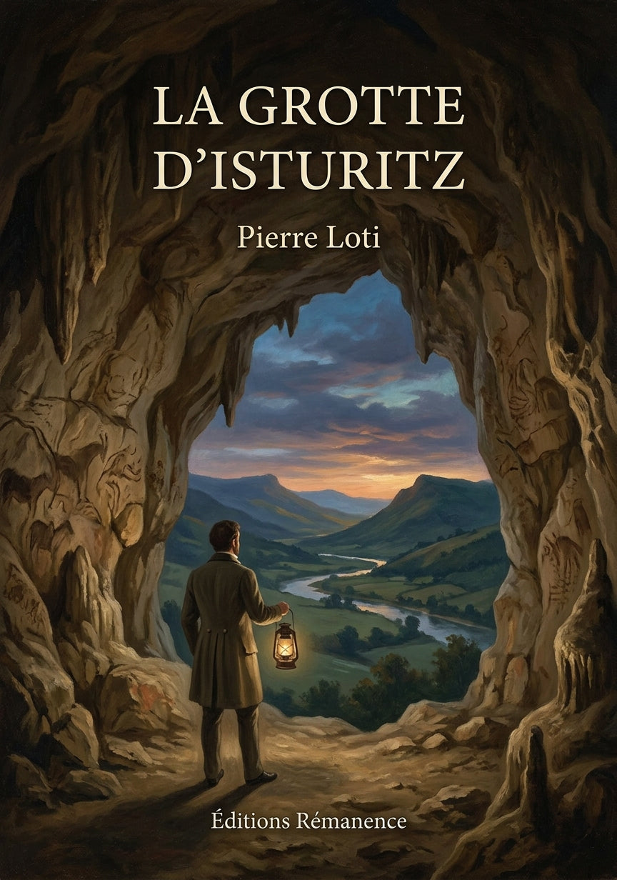 Livre La Grotte d’Isturitz par Pierre Loti - Couverture - Editions Remanence