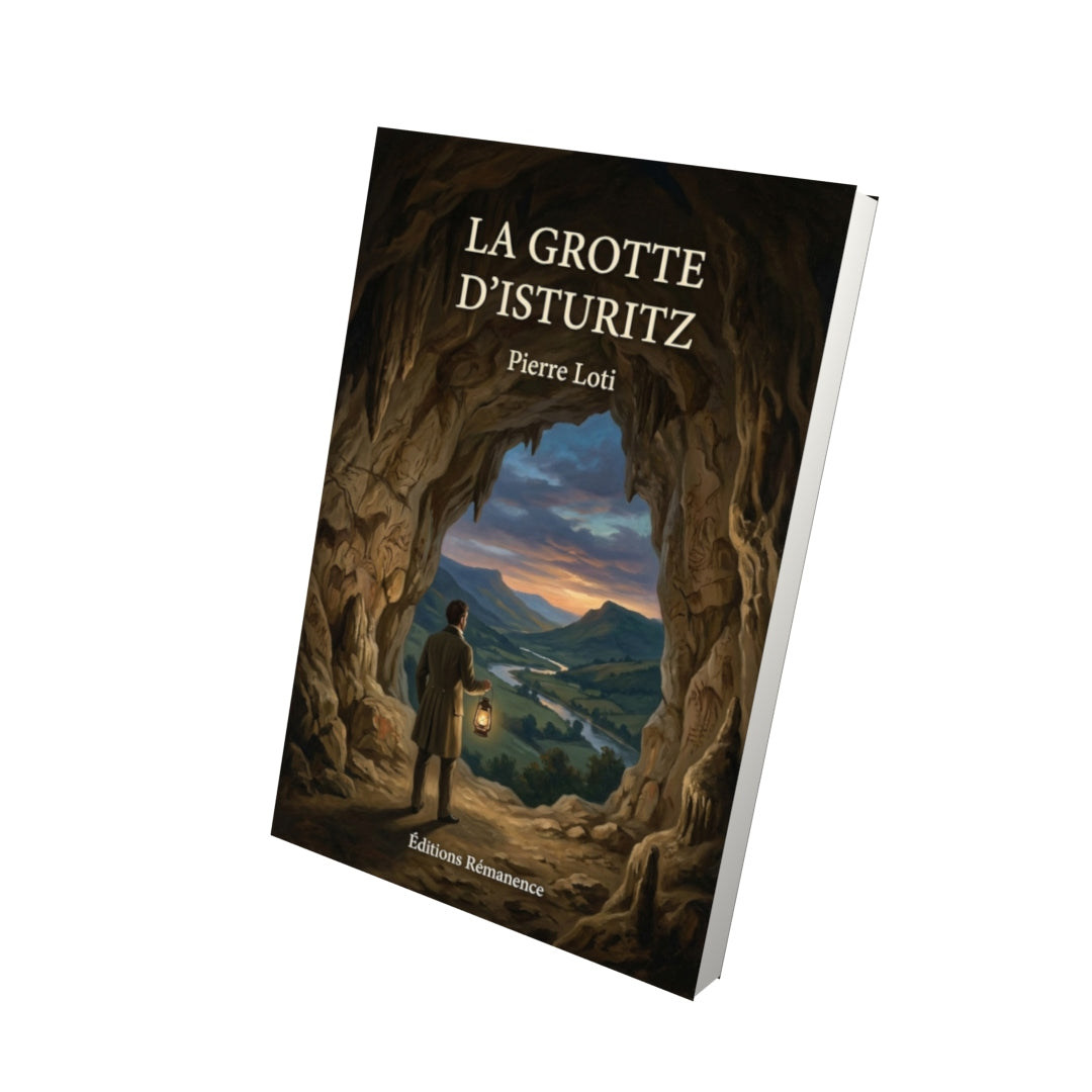 Livre La Grotte d’Isturitz par Pierre Loti - Vue 3D - Editions Remanence